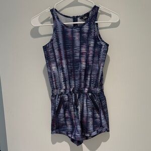 Athleta Tie-Dye Romper - Blue and Pink